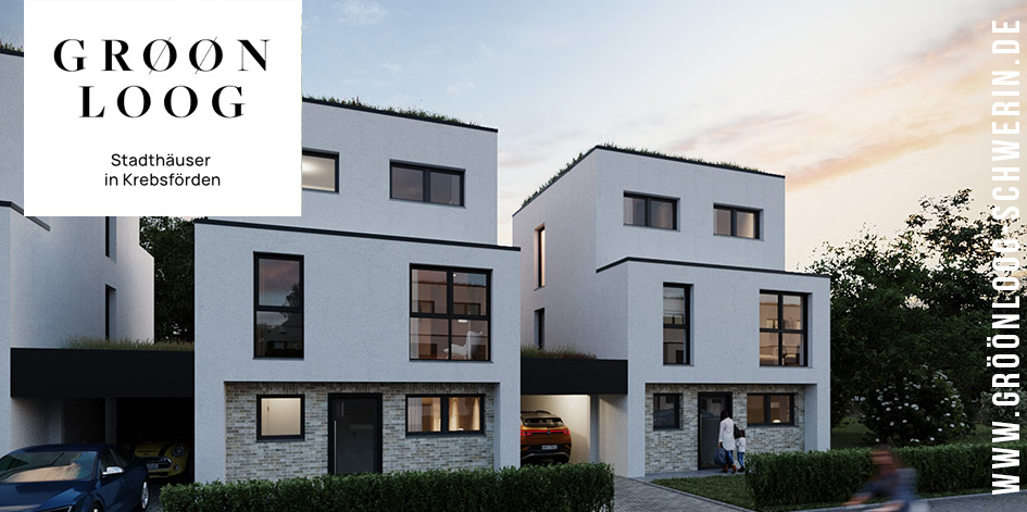 moderne Stadthäuser in Schwerin